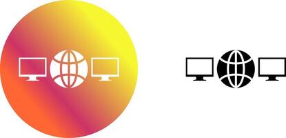 Unique Networks Icon Design vector