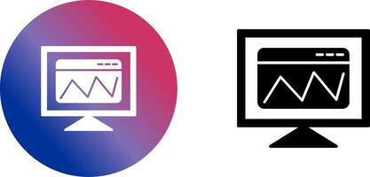 Web Analysis Icon Design vector