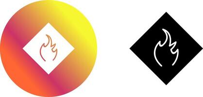 Danger of Flame Icon Design vector