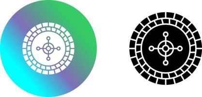 Roulette Icon Design vector