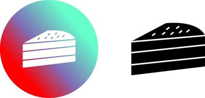 Cake Slice Icon Design vector