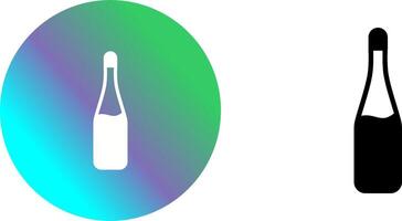 Champagne Bottle Icon Design vector