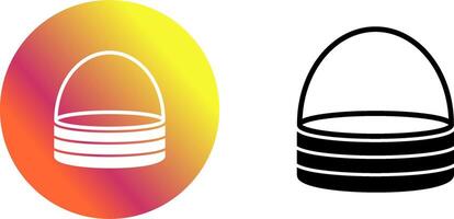 Unique Basket Icon Design vector