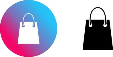 Unique Shopping Bag Icon Design vector