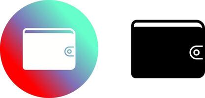 Unique Wallet Icon Design vector