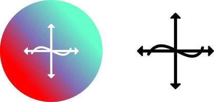 Unique Graph Icon Design vector