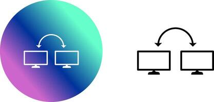 Unique Connected Systems Icon Design vector