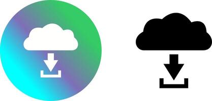 Unique Download from Cloud Icon Design vector