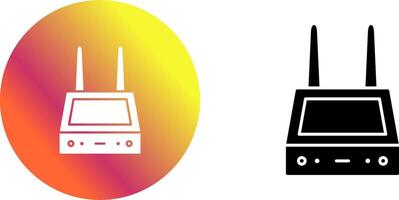 Unique Router Icon Design vector