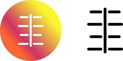 Unique Center Align Icon Design vector
