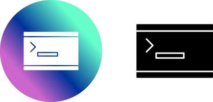 Unique Console Icon Design vector