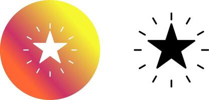 Unique Star Icon Design vector