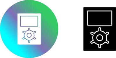 Unique Portfolio Management Icon Design vector
