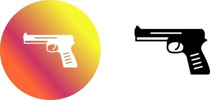 único pistola icono diseño vector