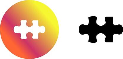 Unique Puzzle Piece Icon Design vector