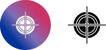 Unique Target Icon Design vector