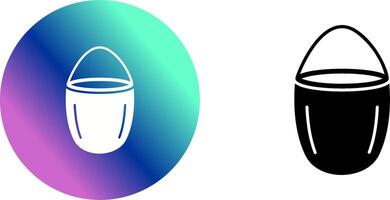 Unique Water Bucket Icon Design vector
