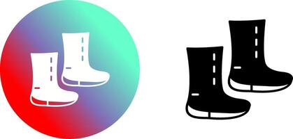 único botas icono diseño vector