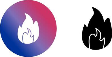 Unique Flame Icon Design vector