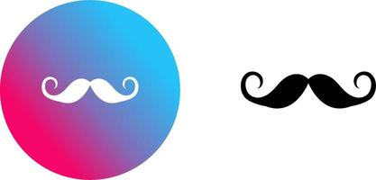 diseño de icono de bigote vector