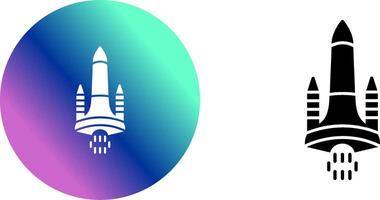 Space Shuttle Icon Design vector