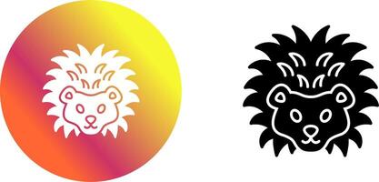 Hedgehog Icon Design vector