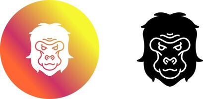 Gorilla Icon Design vector