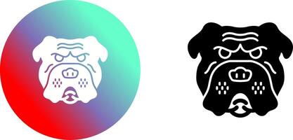 Bulldog Icon Design vector