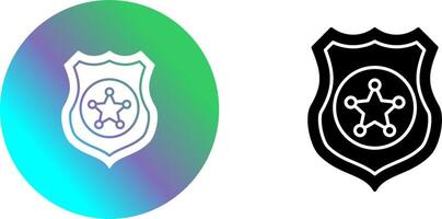 Police shield Icon Design vector