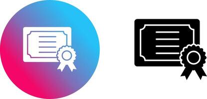 Certificate Icon Design vector
