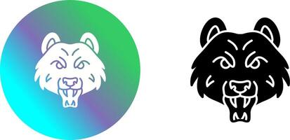 diseño de icono de oso vector