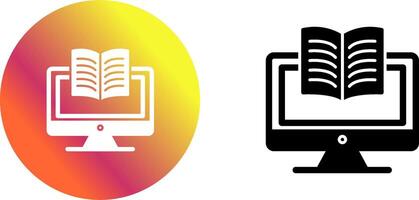 Digital Learning Icon Design vector