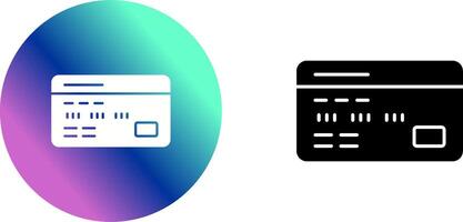 Debit Card Icon Design vector