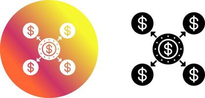 Distribution Icon Design vector