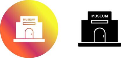 Museum Building Icon Design vector