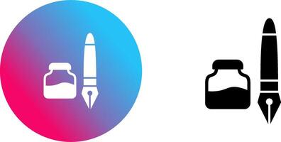 Ink and Pen Icon Design vector