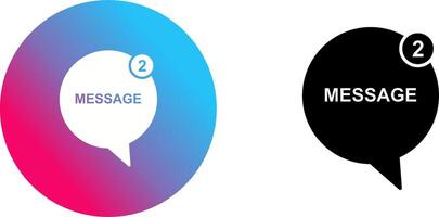 Message Bubbles Icon Design vector