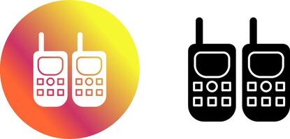 walkie película sonora icono diseño vector