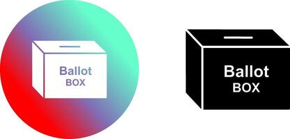 Ballot Box Icon Design vector