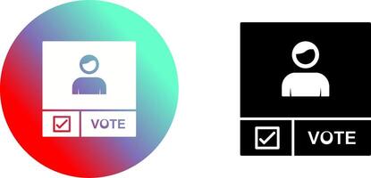 Candidate Banner Icon Design vector