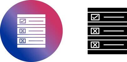 Ballot Paper Icon Design vector