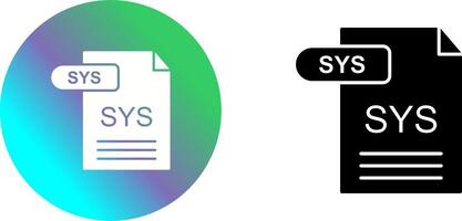 SYS Icon Design vector