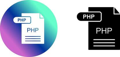 PHP Icon Design vector