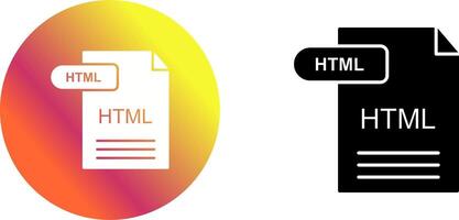 HTML Icon Design vector