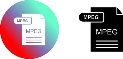 MPEG Icon Design vector