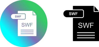 SWF Icon Design vector