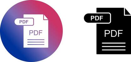 PDF Icon Design vector