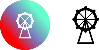 Ferris Wheel Icon Design vector