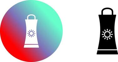 Sunblock Cream Icon Design vector