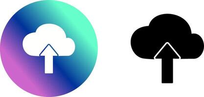 Upload to Cloud Icon Design vector